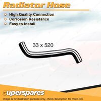 Superspares Lower Radiator Hose 33 x 520mm for Holden Viva JF 1.8L 4cyl DOHC 16V