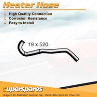 Superspares Heater Inlet Hose 19 x 520mm for Holden Viva JF 1.8L 4 cyl DOHC 16V