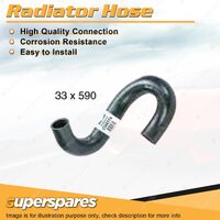 Superspares Upper Radiator Hose 33 x 590mm for Opel Astra 1.8L 4 cyl DOHC 16V