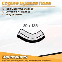 Superspares Engine Bypass Hose 29 x 135mm for Holden Astra AH 1.8L 4cyl DOHC 16V