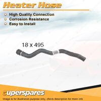 Superspares Heater Hose 18mm x 495mm for Holden Cruze JG 1.8L 4 cyl 06/09-02/11