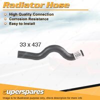 Upper Radiator Hose 33mm x 437mm for Hyundai Santa Fe CM 2.2L 11/2006-10/2009