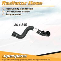 Superspares Upper Radiator Hose 36 x 345mm for BMW X5 E53 3.0L 6 cyl DOHC 24V