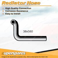 Superspares Upper Radiator Hose 38 x 580mm for Chrysler Valiant VG VJ Charger VH