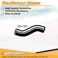 Lower Radiator Hose 33 x 180mm for Mazda TC 1300 1.3L 4 cyl OHV 8V To Radiator