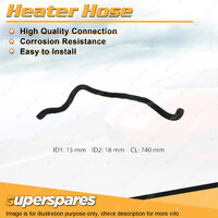 Superspares Heater Inlet Hose for Nissan Pulsar N15 1.6L 4 cyl DOHC 16V MPFI