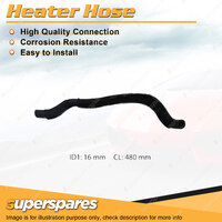 Superspares Heater Hose for Toyota Kluger MCU28R 3.3L V6 DOHC 24V MPFI 465mm