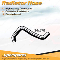 Superspares Lower Side Radiator Hose Length 670mm Inside Diameter 34mm