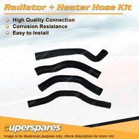 Superspares Radiator + Heater Hose Kit for Holden Rodeo TF TFG1 TFG3 TFG6 TFG7