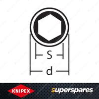 Knipex 1000V Hex Socket - 3/8 Inch Drive 11mm Width Across Flats Length 43mm