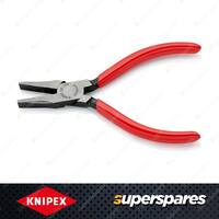 Knipex Flat Nose Plier - 180mm with Flat Short Wide Jaws & Plastic Coated Handle