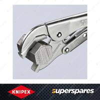 Knipex Grip Plier - 250mm with Adjustment Screw & Release Lever Double Prism Jaw