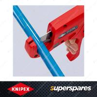 Knipex Plastic Pipe Cutter - Length 185mm for Thin-walled Plastic Conduit Pipes