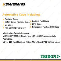 Tridon Safety Lever Radiator Cap for Mitsubishi 380 Galant EA2A Lancer CS5W