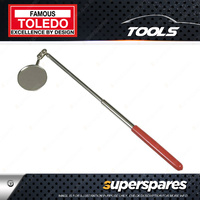 Toledo Circle Inspection Mirror Telescopic Length 200 - 255mm Non magnified