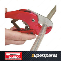 Toledo Heavy Duty Plastic Rubber PVC Pipe & Hose Cutter - Steel Body