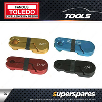 Toledo 4pcs of Fuel Line Disconnect Set Made from durable anodized aluminium