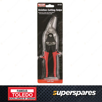 Toledo Aviation Cutting Snip - Left Cut Red color Handle 250mm Length