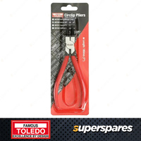 Toledo Circlip Plier - PVC Dipped Handle - Internal 90 tip 180mm 7" Length