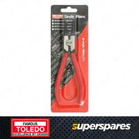 Toledo Circlip Plier - PVC Dipped Handle - External Straight Tip 180mm 7" Length