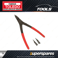 Toledo Heavy Duty Snap Ring Lock-Ring Plier with Angled & Straight tip - 335mm