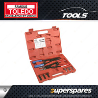 Toledo 18pcs of Heavy Duty Circlip Plier Set - Max Jaw Opening 75mm