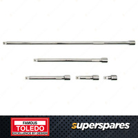 Toledo 38 Square Drive Socket Wobble Extension Bar 5pc Set 50 75 150 250 450mm