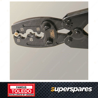 Toledo High Leverage Ratcheting Crimping Pliers - 325mm Rubber moulded Handle