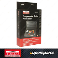 Toledo Petrol Compression Tester Kit - Dual Scale 300psi & 21KG/CM