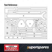 Toledo Timing Tool Kit for Alfa Romeo 147 156 Giulietta GTV Mito Spider