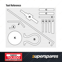 Toledo Timing Tool Kit for Volvo C30 1.6L Diesel 2009 - 2012 304726