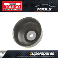 Toledo Oil Filter Cup Wrench - 86mm 16 Flutes Alloy steel - Black