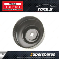 Toledo Oil Filter Cup Wrench - 93mm 45 Flutes Alloy steel - Black