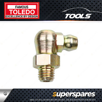 Toledo Grease Nipple Steel - 1/4" 28 SAE Taper Thread Short 90 5 Pack