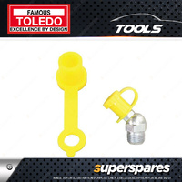 Toledo Toldeo Grease Nipple Protective Caps - Yellow color 50 Pack