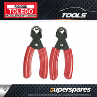 Toledo 2 Pcs of 150mm Fuel Line Coupling Release Plier Set Coupler Size 8mm 10mm