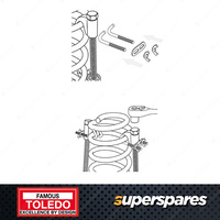 Toledo 300mm Coil Spring Compressor - Macpherson Type with safety hook assembly