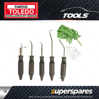 Toledo 11 pcs of Windscreen Installation & Removal Kit - Handles inc hanging eye