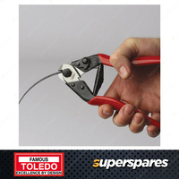 Toledo Wire Rope & Spring Wire Cutter with PVC dipped Handle - Wire Rope 5mm