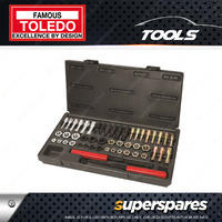 Toledo Thread Restoring Tap Die and File Master Set 51pc Metric SAE