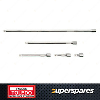 Toledo 14 Square Drive Socket Wobble Extension Bar Set 5pc 50 75 150 250 450mm