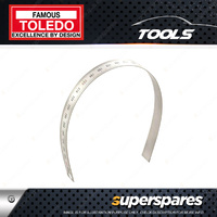 Toledo Stainless Steel Single Sided Flexible Metric Rule - 300mm Length