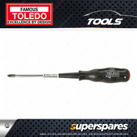 Toledo Pozi-Drive Screwdriver PZ2 x 150mm with Unique cross head tip