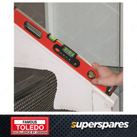 Toledo Magnetic Digital Box Level - Tilted LCD screen with LED backlight 600mm