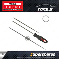 Toledo 5.5mm Round Chain Saw File With Handle & Individual Carded Pack