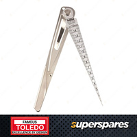 Toledo Taper Gauge - With Hanger Hole Metal Case Pocket Clip 1-15mm