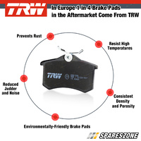 4 pcs Rear TRW Disc Brake Pads for BMW 328i F30 With Standard Brakes 11-13