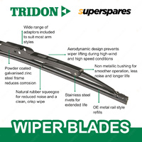 Tridon Driver + Passenger Side Complete Wiper Blade Set for Ford Cortina Escort