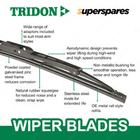 Tridon Front + Rear Complete Wiper Blade Set for Toyota 4 Runner 1983-1988