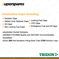 Tridon Locking Fuel Cap for Ford Courier PC Meteor GA GB Spectron Telstar AR AS